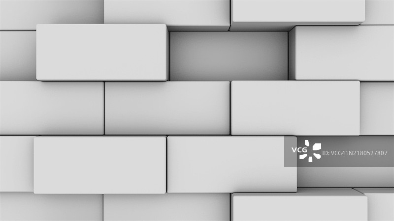 抽象矩形几何砖纹3D渲染背景图片素材