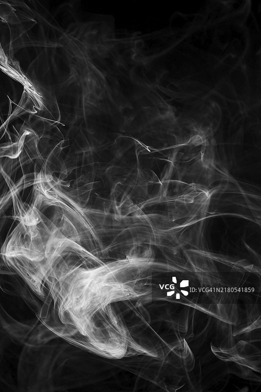 有色烟雾纹理雾气黑色背景图片素材