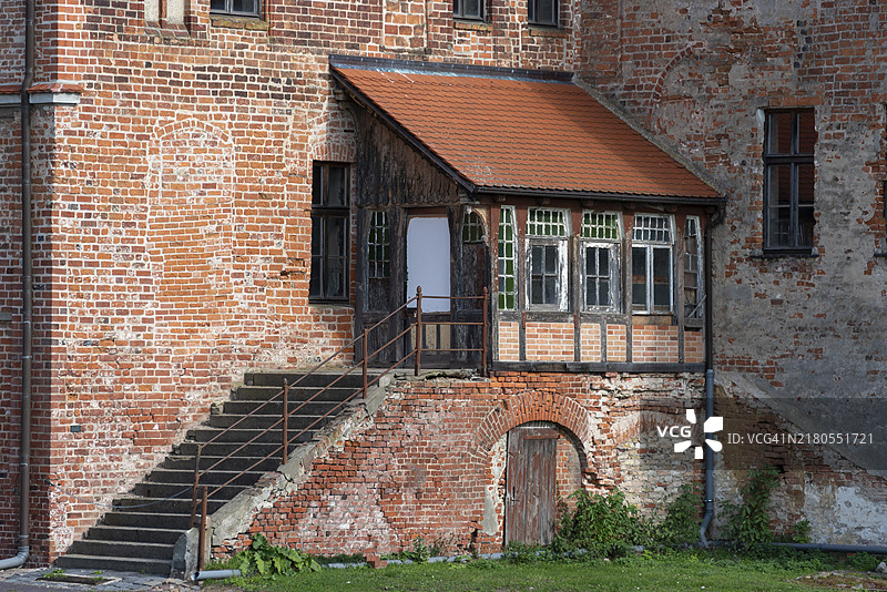 耶里肖修道院旁的圣玛丽和圣尼古拉斯学院教堂，位于德国北部最古老的砖砌建筑，位于罗马式道路上，前普雷蒙特雷修道院，耶里肖，萨克森-安哈尔特，德国，欧洲图片素材