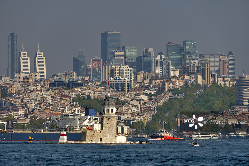 伊斯坦布尔著名地标：少女塔图片素材