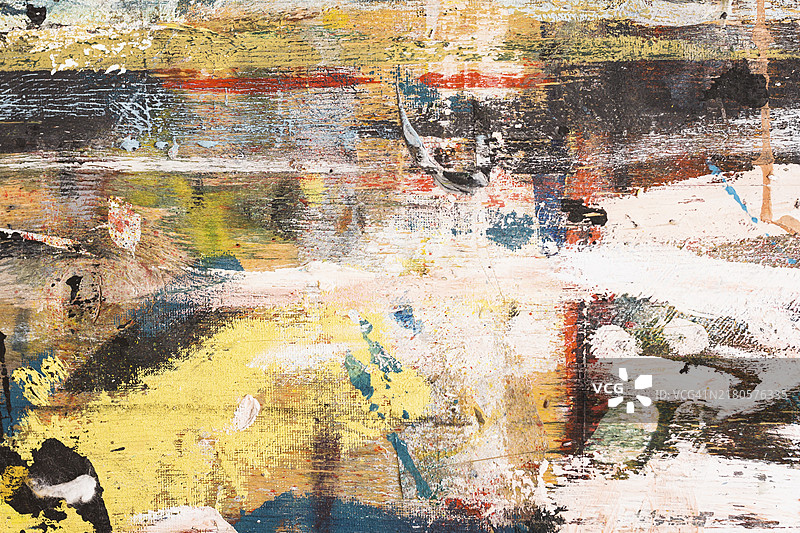 凌乱多彩抽象笔触纹理俯瞰图图片素材