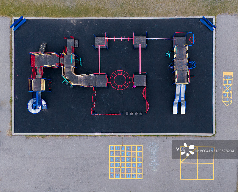 游乐场航拍图片素材