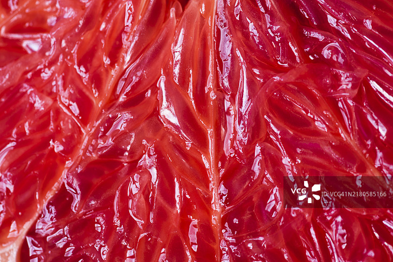 多汁的西柚果肉特写图片素材