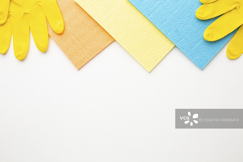 带复制空间的清洁设备图片素材