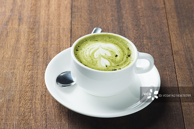 抹茶拿铁图片素材