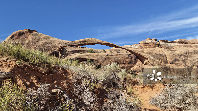 犹他州拱门国家公园景观拱门全景图片素材