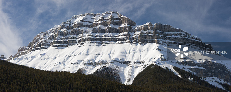 加拿大班夫的飞行员山图片素材