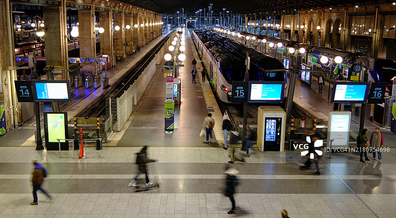 巴黎火车北站图片素材