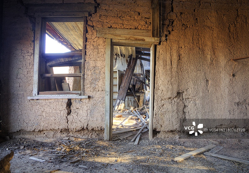 鬼镇老建筑遗址图片素材