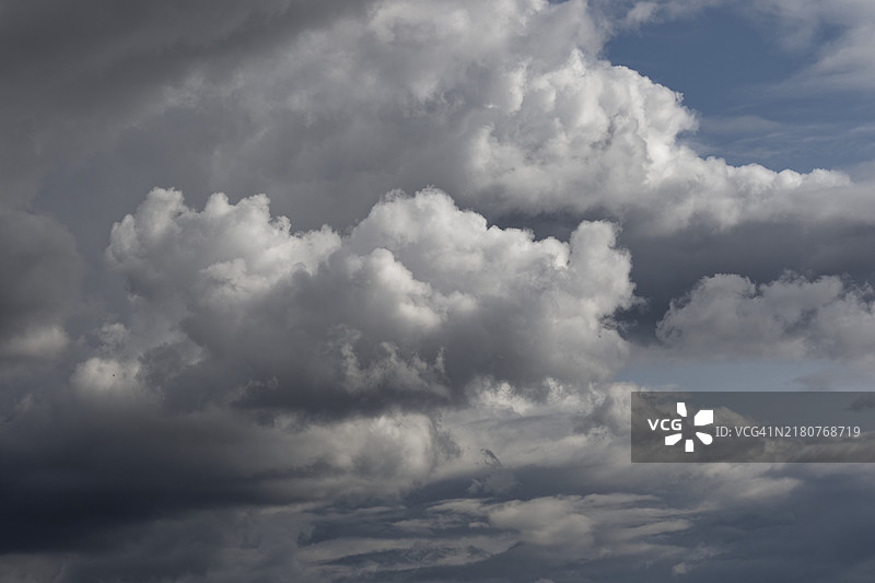 加拿大魁北克省的乌云风暴图片素材