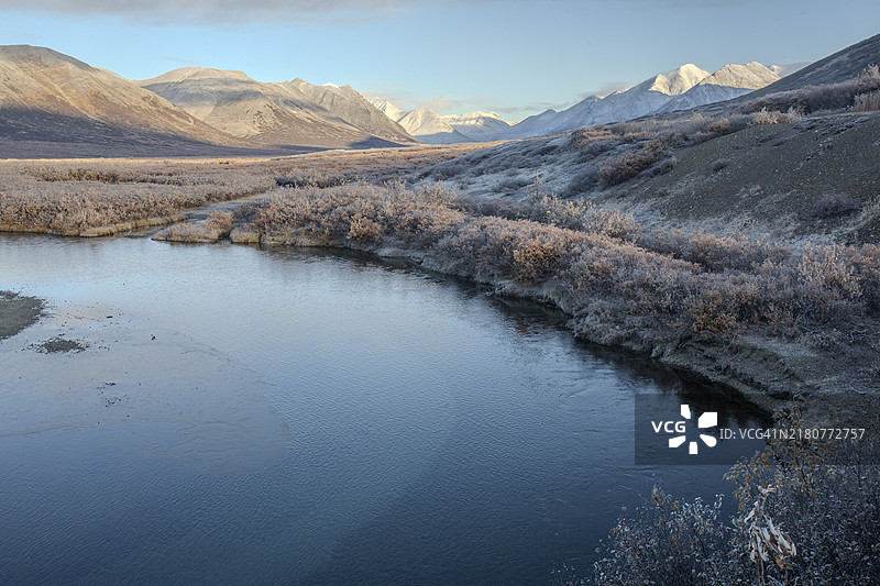 阿拉斯加的秋季霜冻图片素材