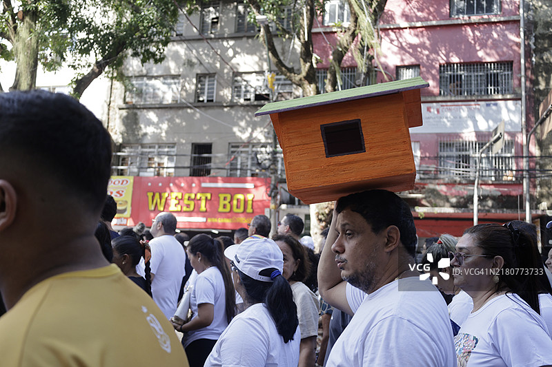 宗教：巴西贝伦的拿撒勒圣母庆祝活动图片素材