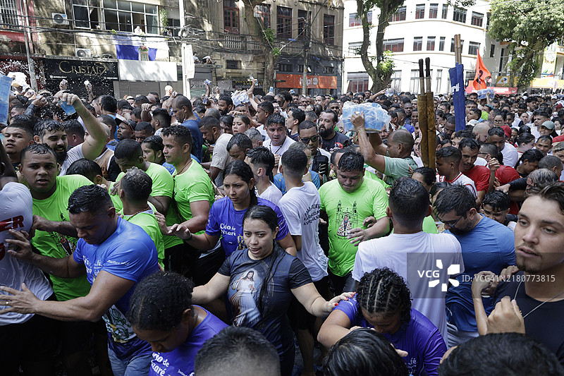 宗教：巴西贝伦的拿撒勒圣母庆祝活动图片素材