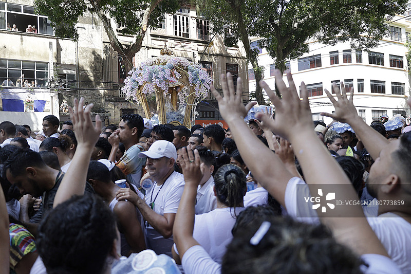 宗教：巴西贝伦的拿撒勒圣母庆祝活动图片素材