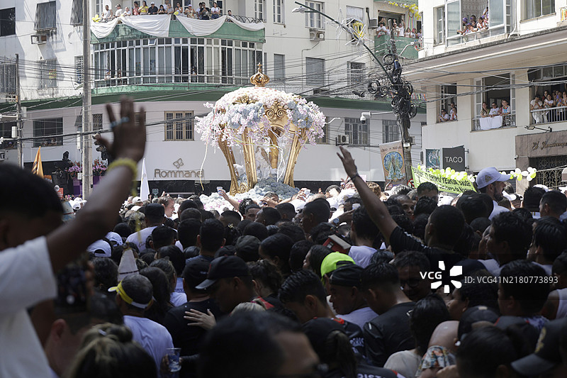 宗教：巴西贝伦的拿撒勒圣母庆祝活动图片素材