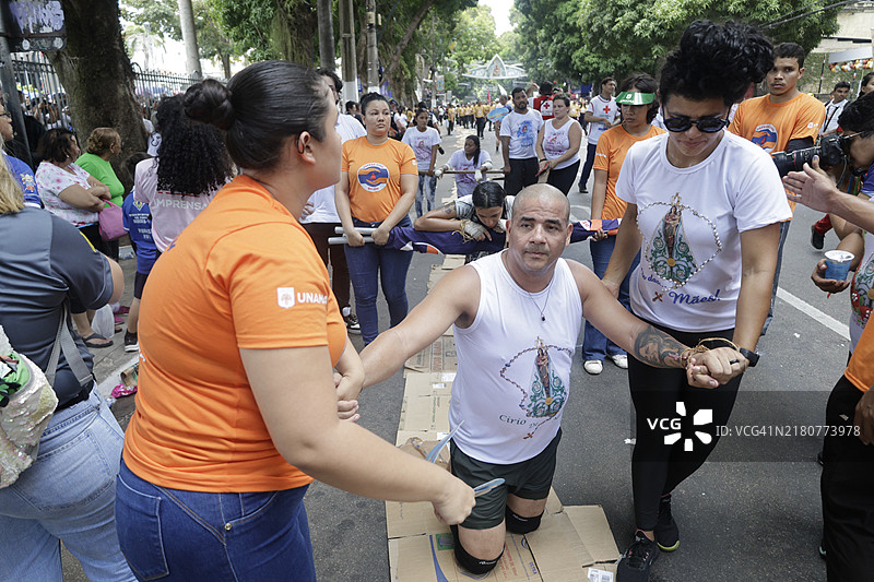 宗教：巴西贝伦的拿撒勒圣母庆祝活动图片素材