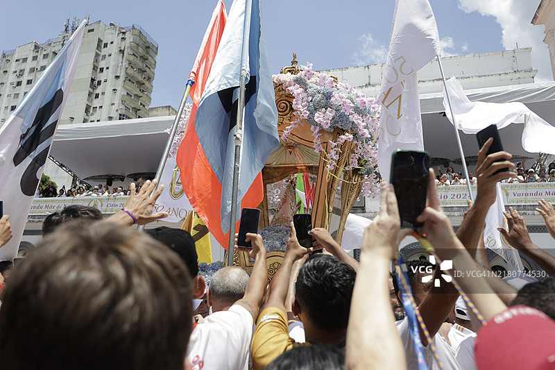 宗教：巴西贝伦的拿撒勒圣母庆祝活动图片素材