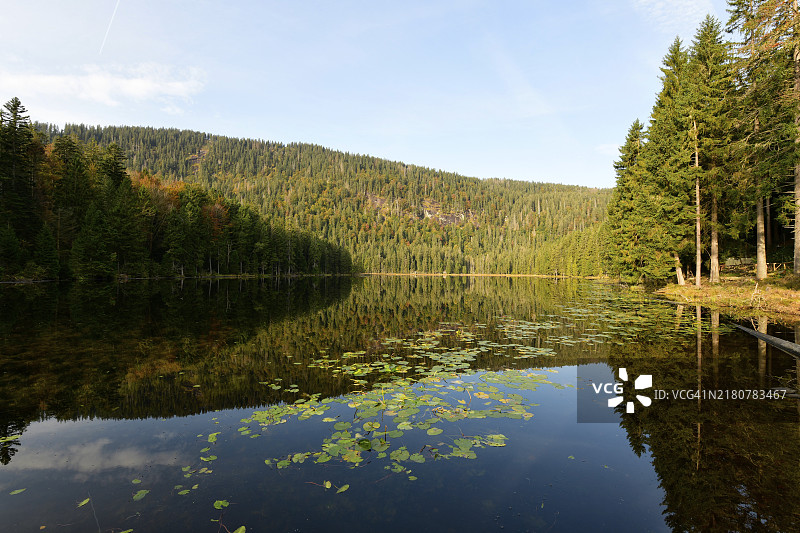 德国巴伐利亚森林自然保护区Arbersee湖风光图片素材