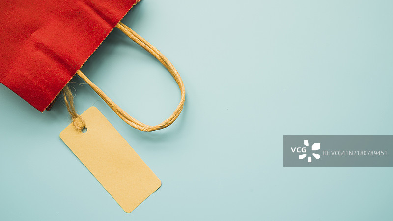 红色购物袋图片素材