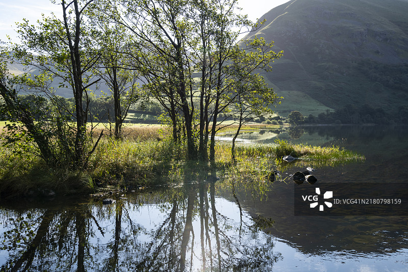 英格兰坎布里亚郡湖区兄弟水域图片素材