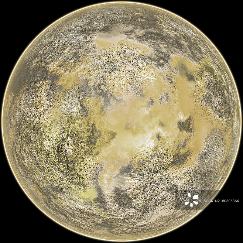 高分辨率木星数字图像：太阳系第五大行星图片素材