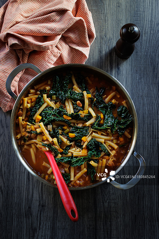 纯素蔬菜浓汤图片素材