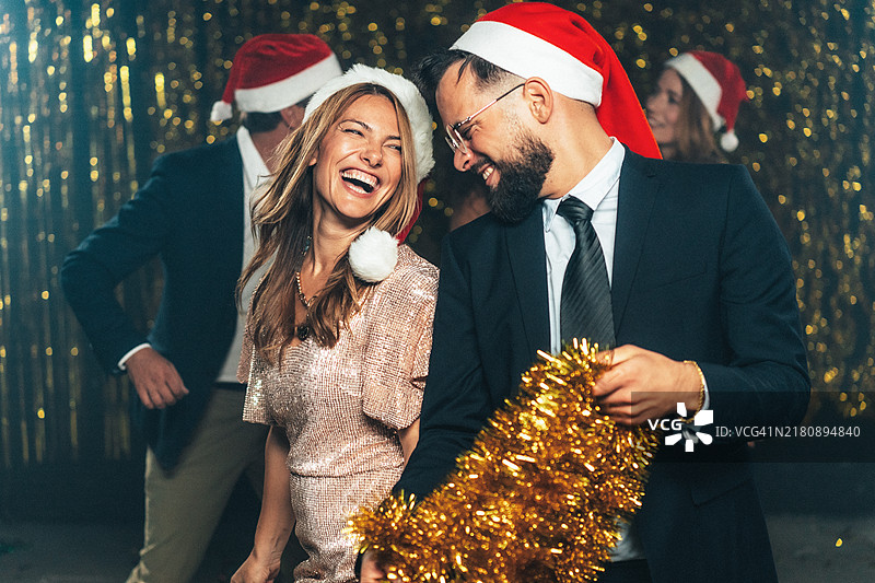 新年或圣诞派对图片素材