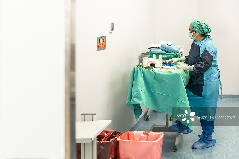 手术技师在手术室工作图片素材