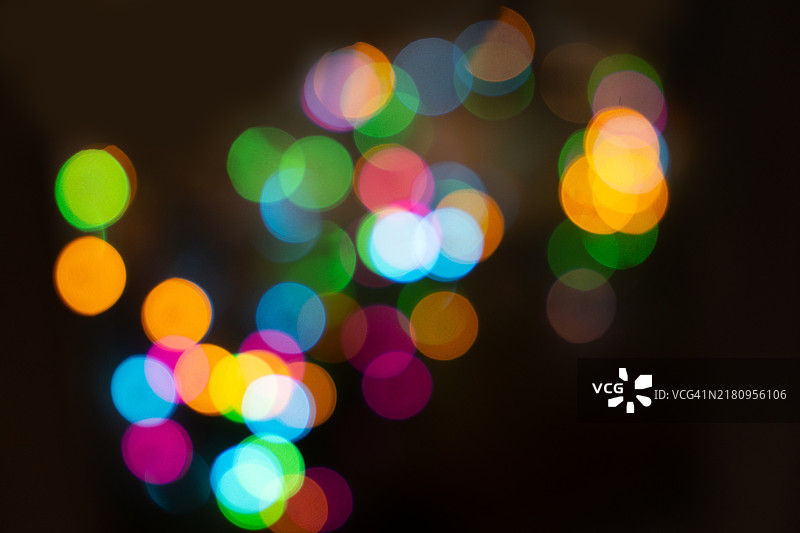 圣诞节假日灯光散景图片素材