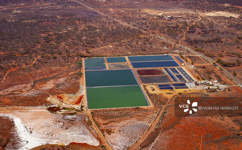 卡尔古利金矿鸟瞰图图片素材