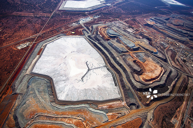 卡尔古利金矿鸟瞰图图片素材