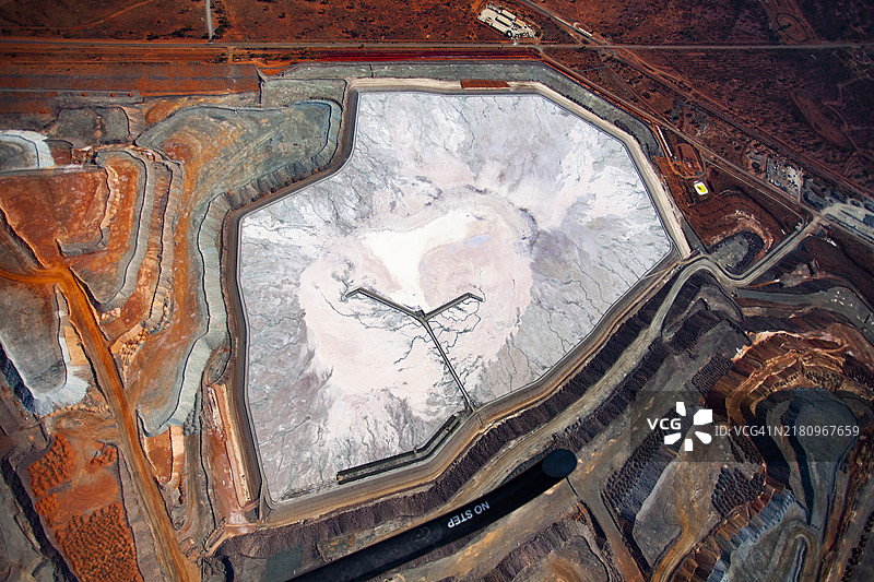 卡尔古利金矿鸟瞰图图片素材