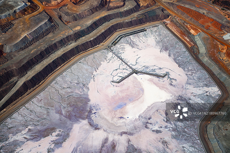 卡尔古利金矿鸟瞰图图片素材