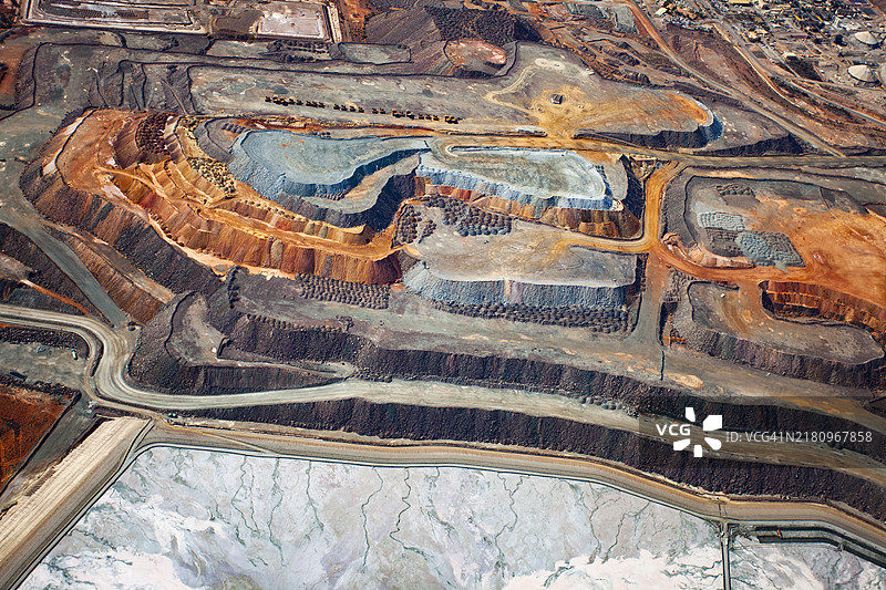 卡尔古利金矿鸟瞰图图片素材