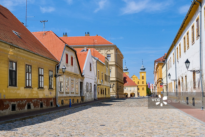 克罗地亚奥西耶克城堡的街景图片素材