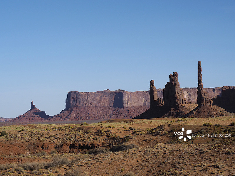 纪念碑谷部落公园的图腾柱图片素材