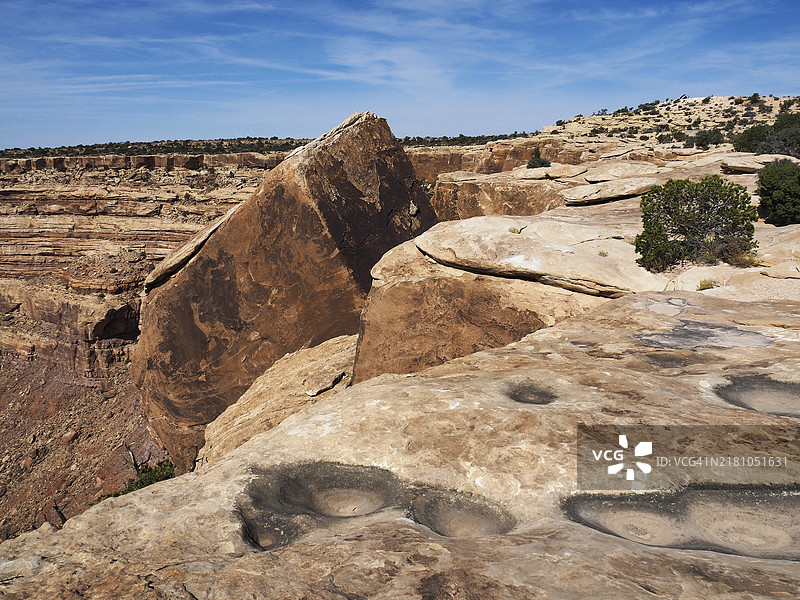 犹他州圣胡安县骡子岬的壮丽景色图片素材
