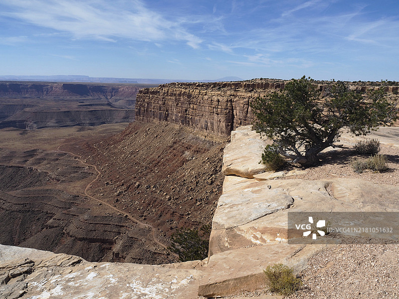 犹他州圣胡安县穆利角约翰峡谷路的壮丽景色图片素材