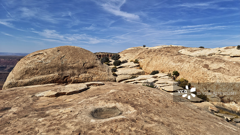 犹他州圣胡安县骡子点光滑石图片素材