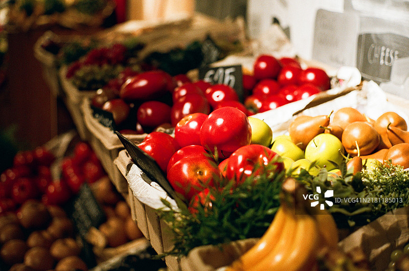 中国台湾市场上的新鲜水果图片素材