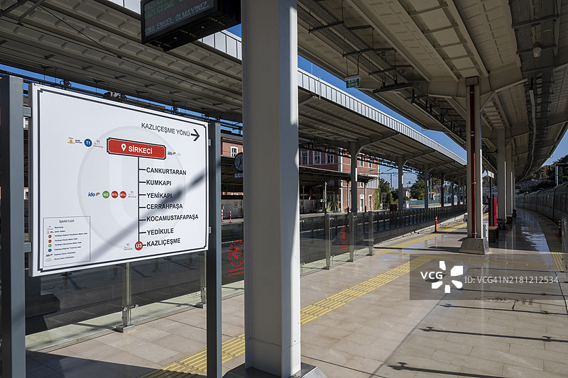 西尔凯吉火车站，伊斯坦布尔，西尔凯吉。图片素材