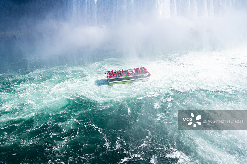 尼亚加拉大瀑布的马蹄瀑布，安大略省，加拿大图片素材