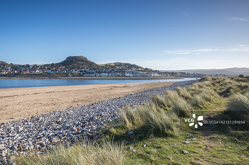 康威海滩和迪甘威海景图片素材