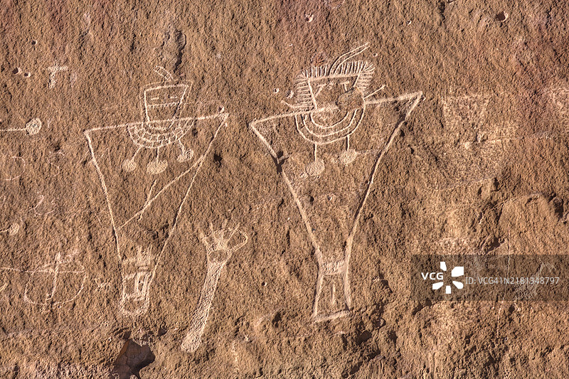 岩石雕刻特写图片素材