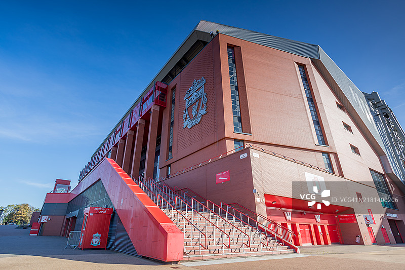 通往安菲尔德主看台的台阶图片素材