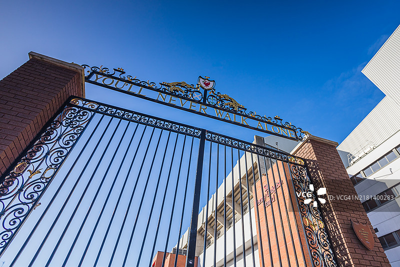 在肯尼·达格利什看台下的香克利大门图片素材