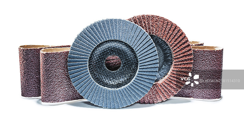 研磨处理工具砂光片和砂带图片素材