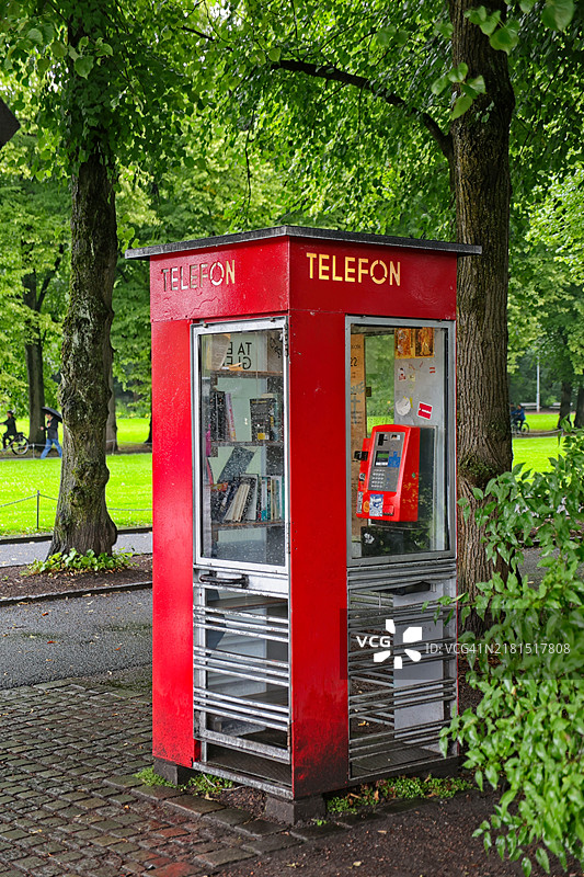 电话亭图书馆图片素材