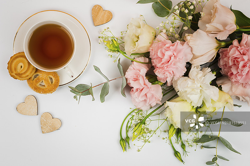 花茶平铺图片素材
