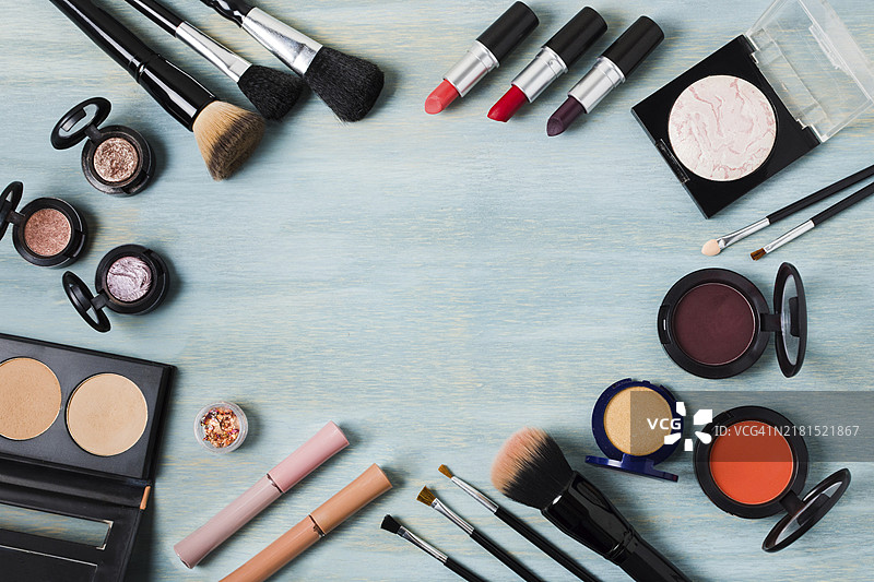 化妆品配件边框图片素材